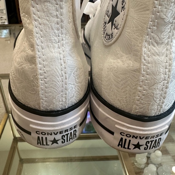Converse “Just Married” Shoes Size 8.5 Worn Once for Wedding - Picture 5 of 12